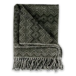 Smokey Black Diamonds Throw Blanket